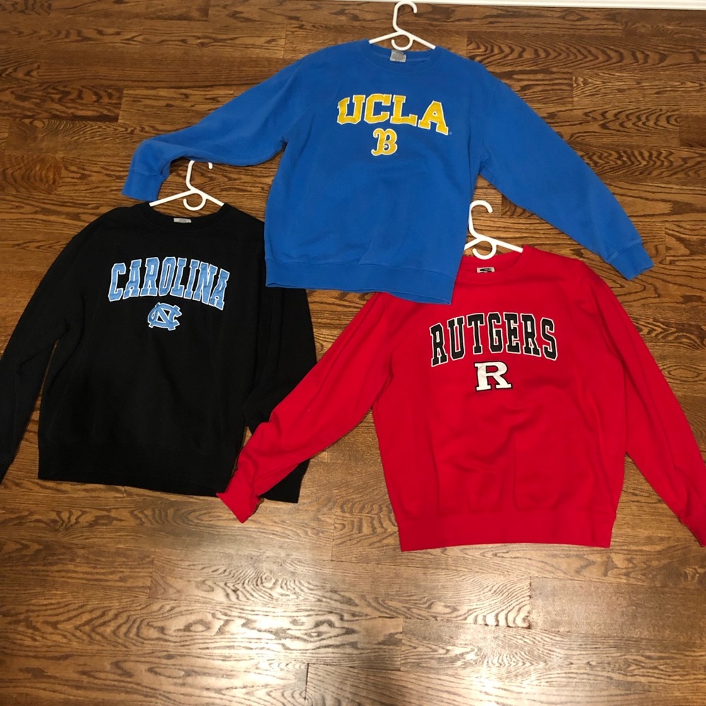 UCLA, North Carolina, Rutgers Sweatshirt/Crewneck